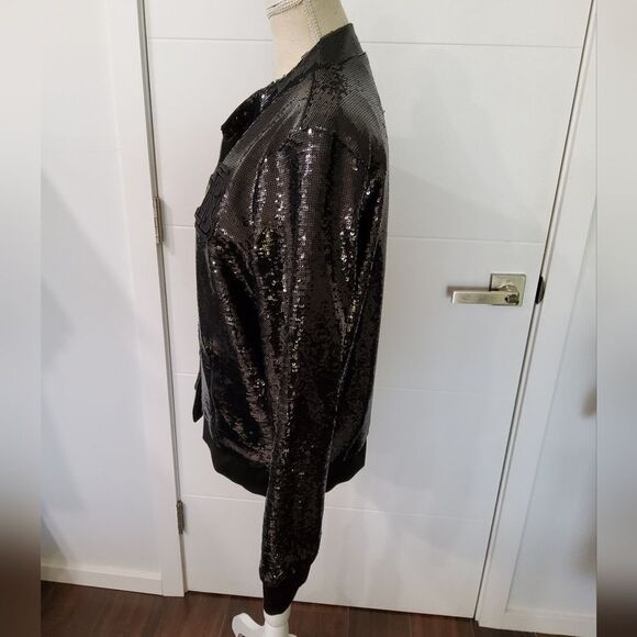 Lauren Ralph Lauren Sequined Bomber Size L - Picture 8 of 16
